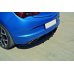 Накладка сплиттер на задний бампер на Opel Astra J OPC / VXR